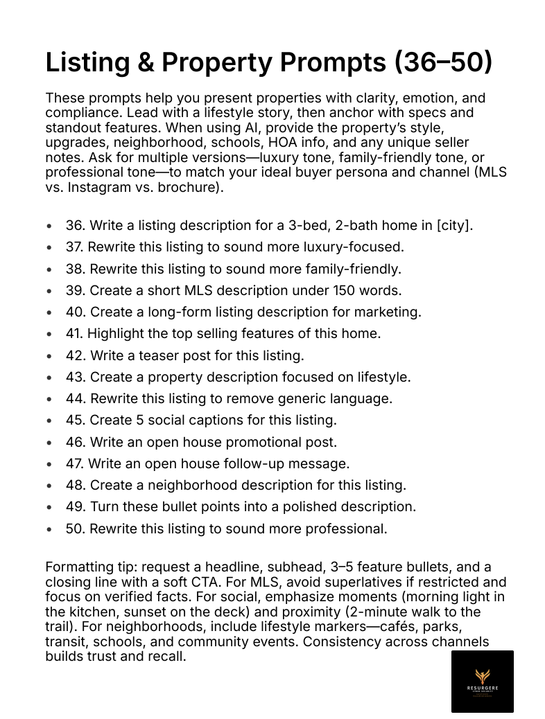 AI for Realtors: Practical Prompts